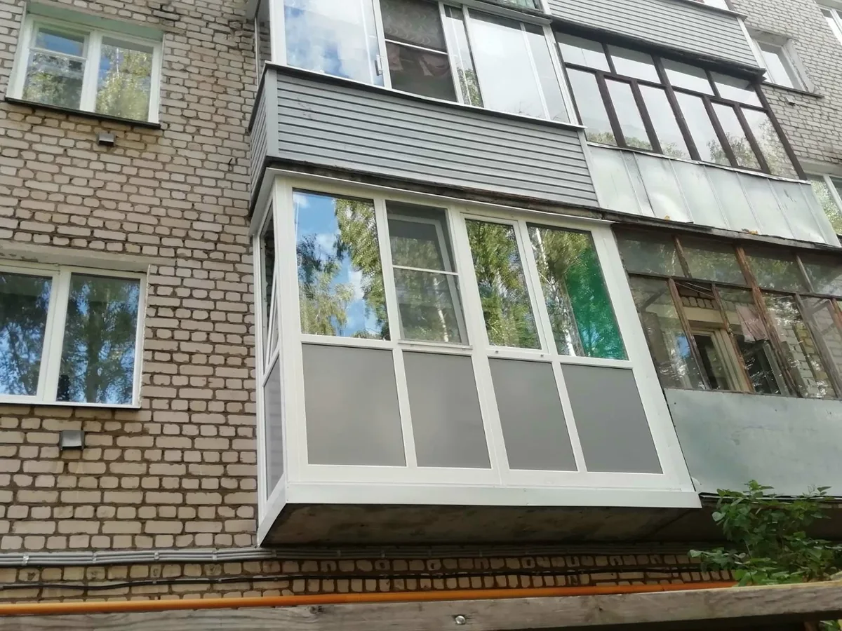 Готовая тёплая лоджия с освещением